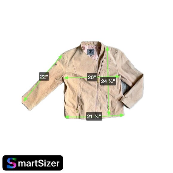 2/$18 SALE Queens Collection Queen Latifah Moto Jacket XL Leather Peach Pink Vtg - Picture 2 of 10